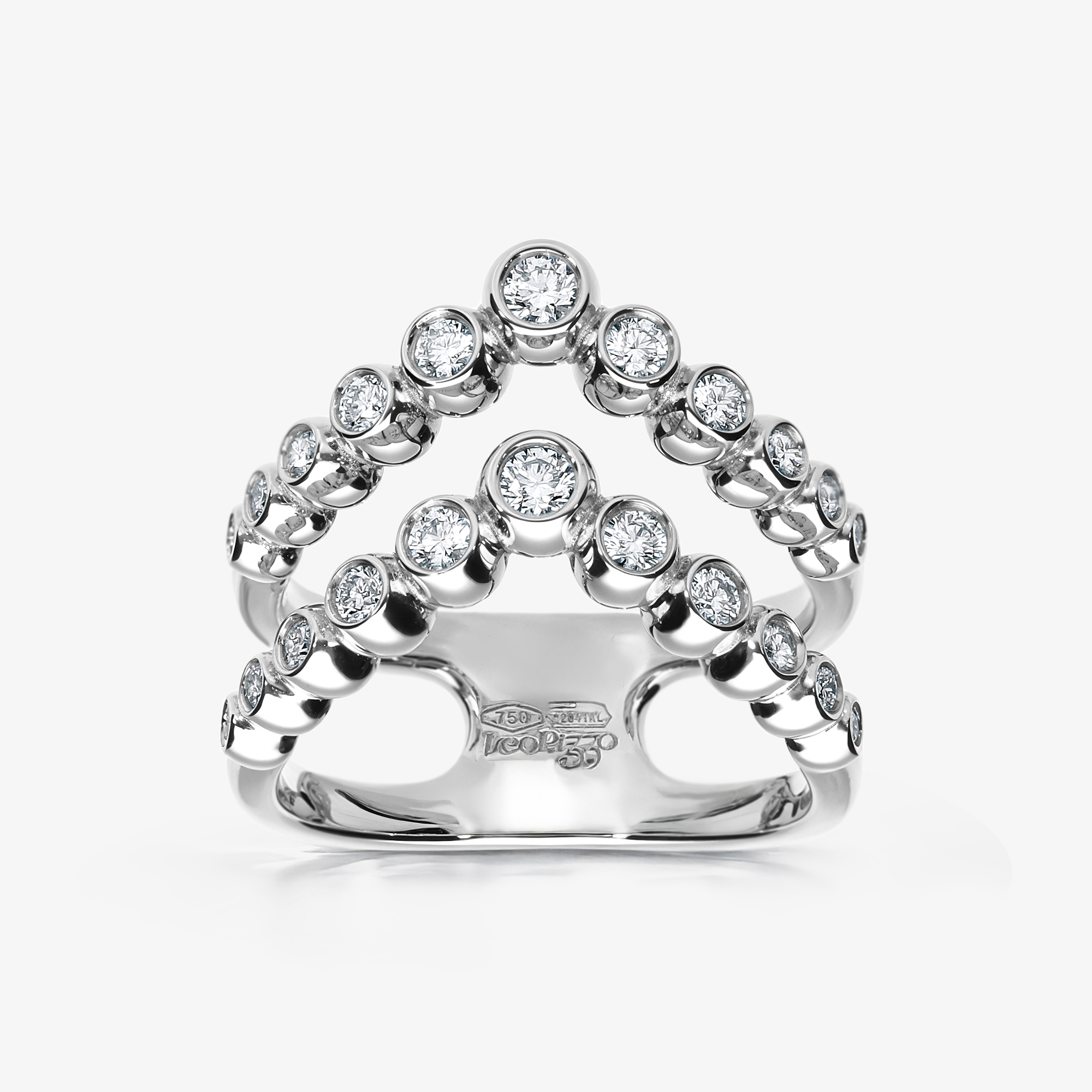 anello Bubble a due file